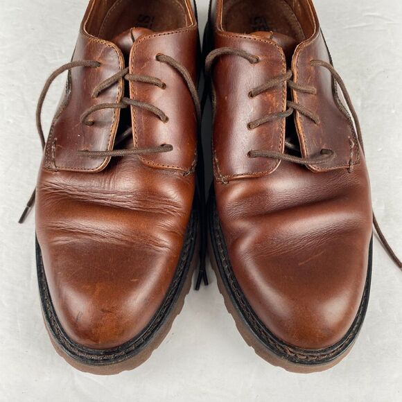 Men's Sebago Drysides Waterproof Lace up Brown Leather Oxford Shoes Size 8M - Picture 13 of 16